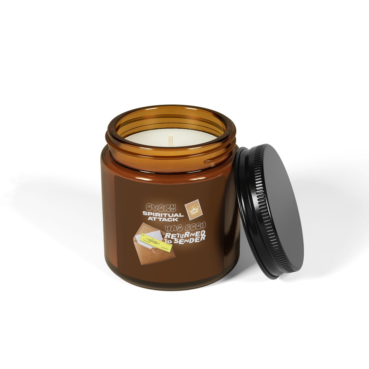 Return To Sender |Scented Soy Candle (Multi-Size, Amber Jar)