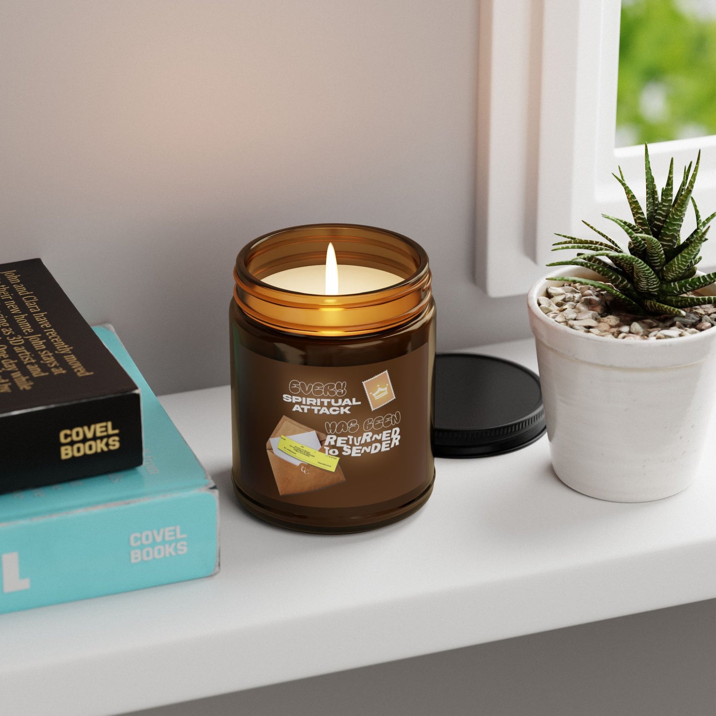 Return To Sender |Scented Soy Candle (Multi-Size, Amber Jar)