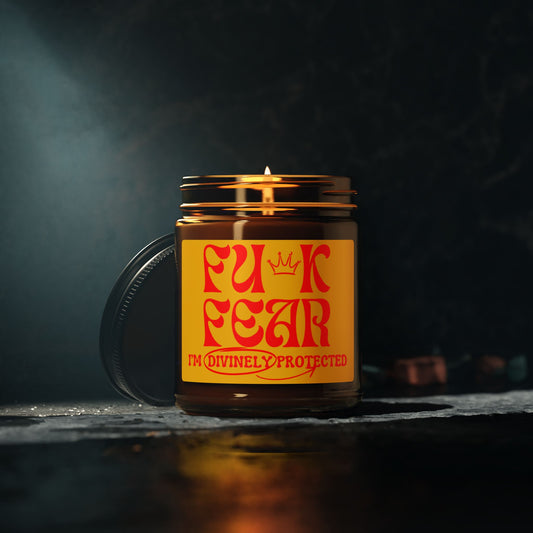 EFF Fear |Scented Soy Candle (Multi-Size, Amber Jar)